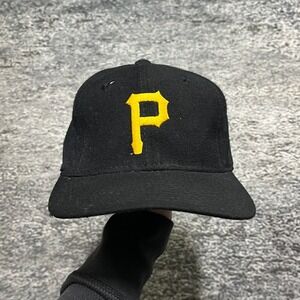 Vintage Pittsburgh Pirates Sports Specialties‎ The Pro Fitted Hat Black 7 1/8